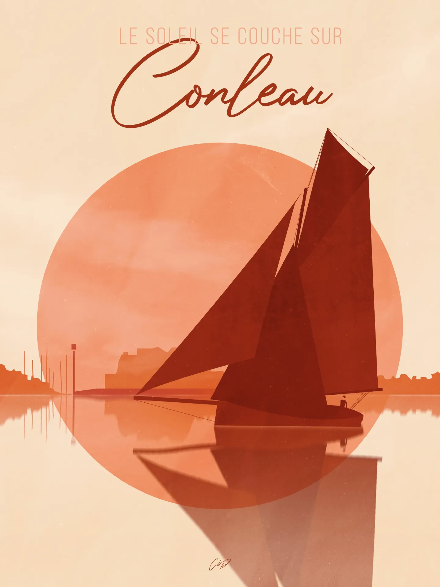 Le soleil se couche sur Conleau